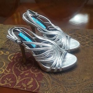 Silver High Heels